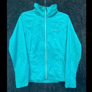 Colombia teal windbreaker size small